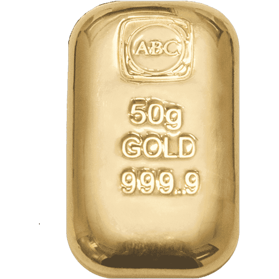 Picture of 50g ABC Gold Cast Bar