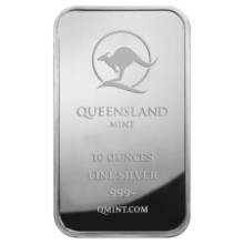 Picture of 10oz Queensland Mint Kangaroo Silver Minted Bar