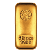 Picture of 2.5oz Perth Mint Gold Cast Bar