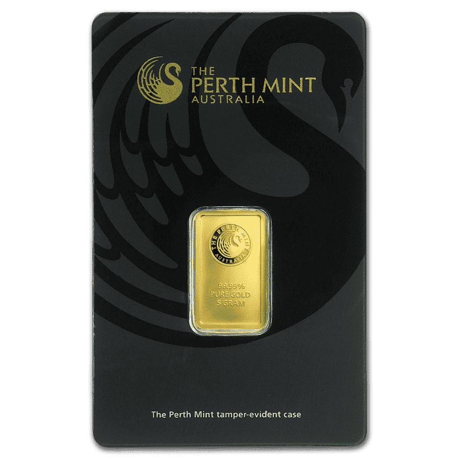 Picture of 5g Perth Mint Gold Minted Bar