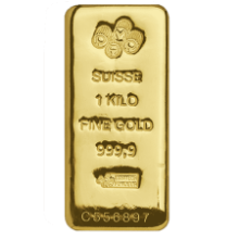 Picture of 1kg PAMP Suisse Gold Cast Bar