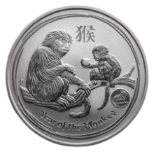 Picture of 2016 1oz Lunar Monkey Silver Coin with Lion Privy