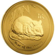 Picture of 2008 1/10th oz Lunar Rat Gold Coin