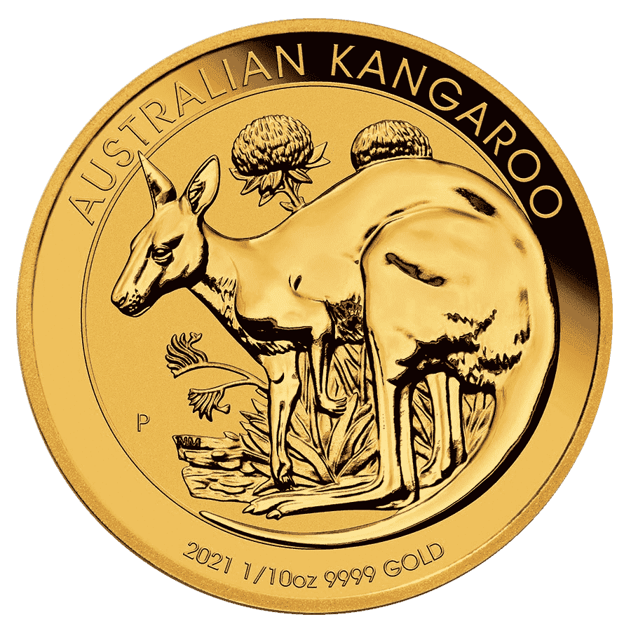 Picture of 2021 1/10th oz Kangaroo Gold Coin