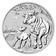 Picture of 2021 1/2oz Lunar Series III Year of the Ox Silver Coin